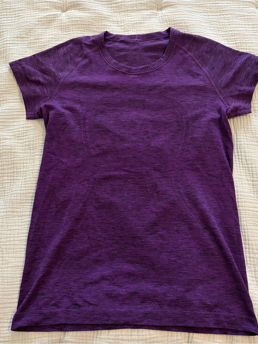 Lululemon Run Swiftly Plum Purple Short Sleeve Athletic Tee - SZ 10